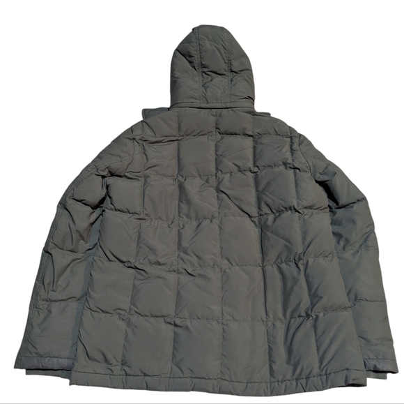 Uniqlo Puffer Jacket Mens Large Green Down Filled Coat - Picture 2 of 5